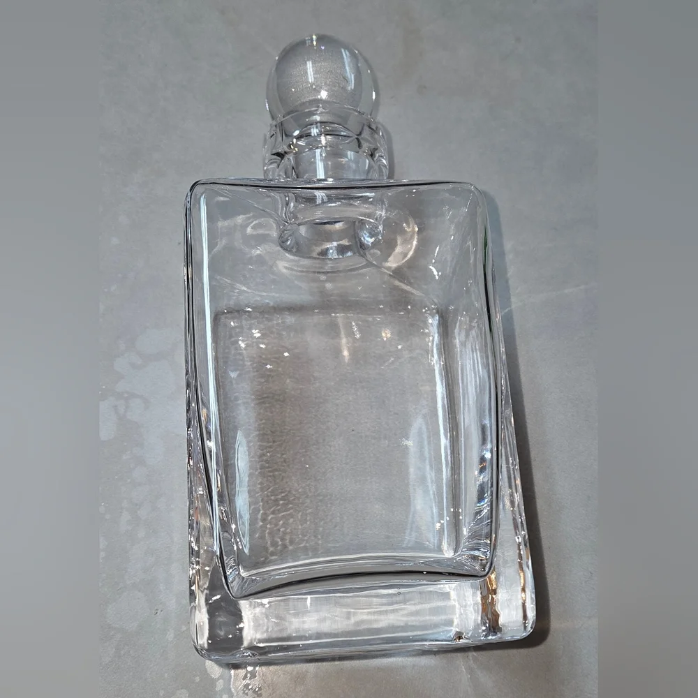 Vtg. Turkish Handmade Glass Whiskey Decanter 9
